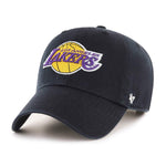 Los Angeles Lakers 47 Brand Clean Up Dad Hat Black