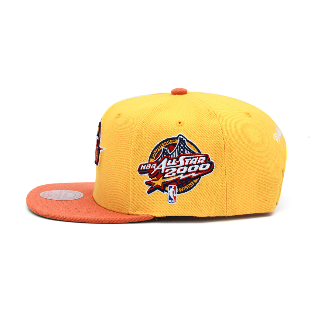 Golden State Warriors All Star 2000 Mitchell & Ness Snapback Hat Yellow Gold