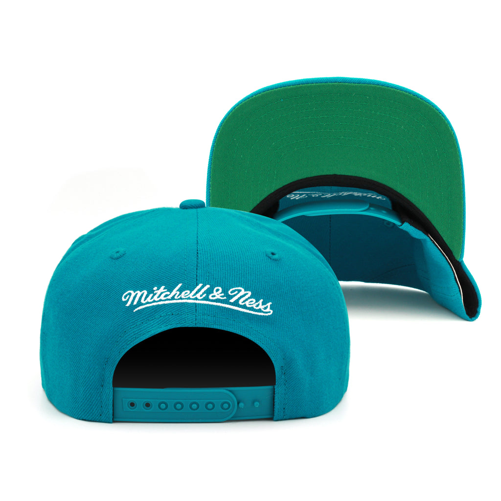 Charlotte Hornets Mitchell & Ness Team Ground 2.0 Snapback Hat Teal