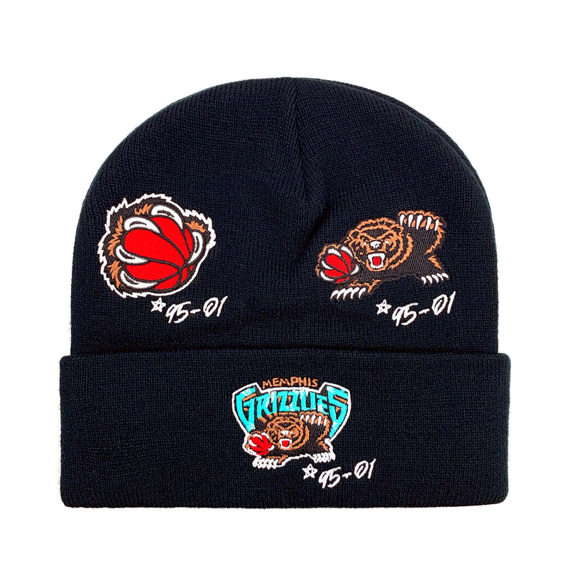 Vancouver Grizzlies Mitchell & Ness Knit Beanie Hat - Black