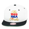 Chicago Bulls Mitchell & Ness Snapback Hat White/Black/1993 NBA Finals