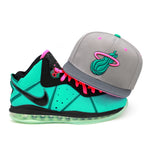 Miami Heat Mitchell & Ness Snapback Hat for Lebron 8 South Beach