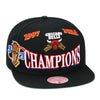 Chicago Bulls Mitchell & Ness Retro Snapback Hat - Black/1997 NBA Champions