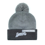 Los Angeles Lakers Mitchell & Ness Knit Beanie Hat for Jordan 11 Retro Cool Grey