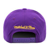 Los Angeles Lakers Mitchell & Ness Flexfit Curved Brim Snapback Hat Purple