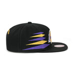 Los Angeles Lakers Mitchell & Ness Snapback Hat White/Black/Diamond Cut