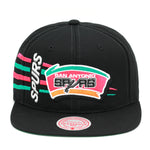 San Antonio Spurs Mitchell & Ness Retro Bolt Deadstock Snapback Hat Black