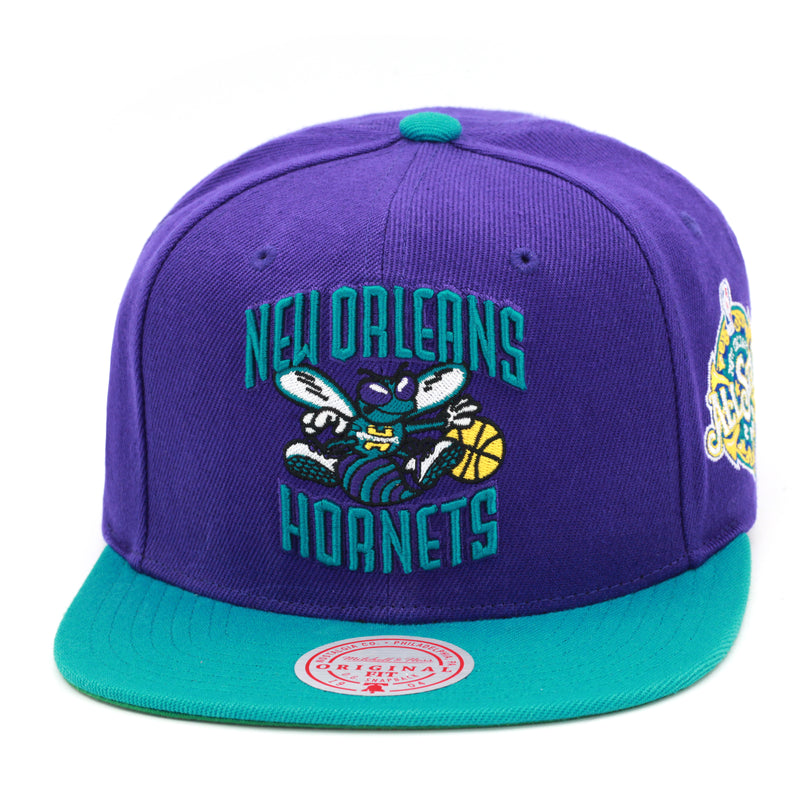 New Orleans Hornets All Star 2008 Mitchell & Ness Snapback Hat Purple/Teal