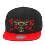 Chicago Bulls Mitchell & Ness Snapback Hat Black/Red/Camo