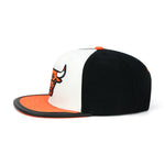 Chicago Bulls Mitchell & Ness Snapback Hat For Jordan 1 Retro High Electro Orange