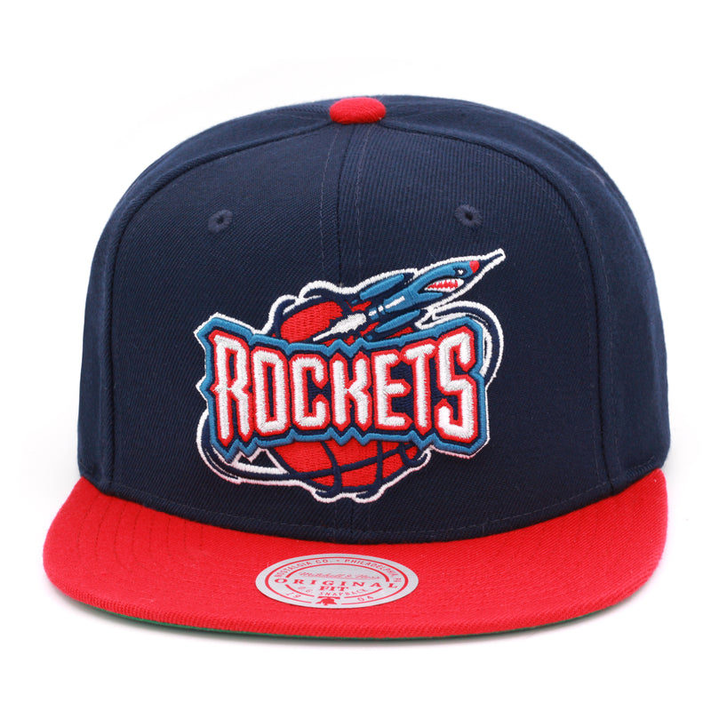 Houston Rockets Mitchell & Ness Team 2-tone 2.0 Snapback Hat Navy/Red