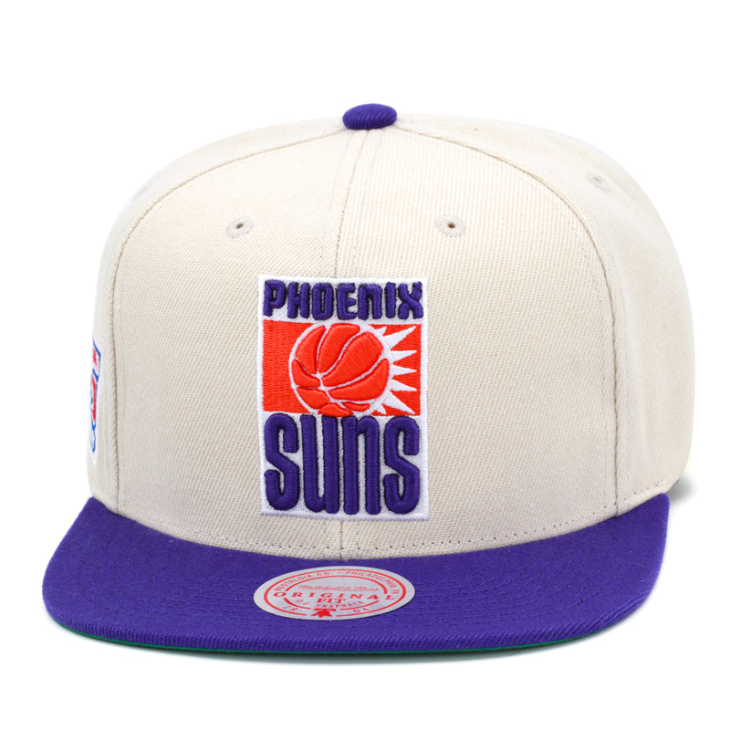 Phoenix Suns Mitchell & Ness NBA 35th Anniversary Snapback Hat Off White