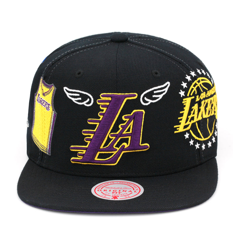 Los Angeles Lakers Mitchell & Ness Snapback Hat "My City" Black