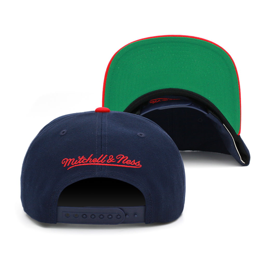 Houston Rockets Mitchell & Ness Team 2-tone 2.0 Snapback Hat Navy/Red