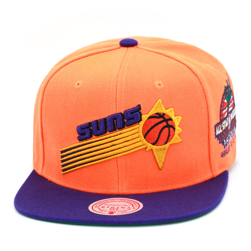 Phoenix Suns All Star 1995 Mitchell & Ness Snapback Hat Orange/Purple