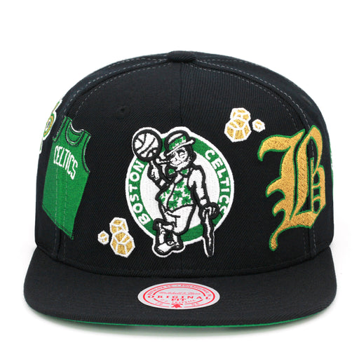 Boston Celtics Mitchell & Ness Snapback Hat "My City" Black