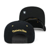 Miami Heat Mitchell & Ness Snapback Hat Black/Gold Metal Pin
