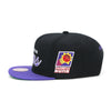 Phoenix Suns Mitchell & Ness Snapback Hat Black/Purple/Script