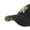 New York Yankees Black Bagheera 47 Brand Clean Up Dad Hat