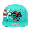 Vancouver Grizzlies Mitchell & Ness Retro Bolt Deadstock Snapback Hat Teal