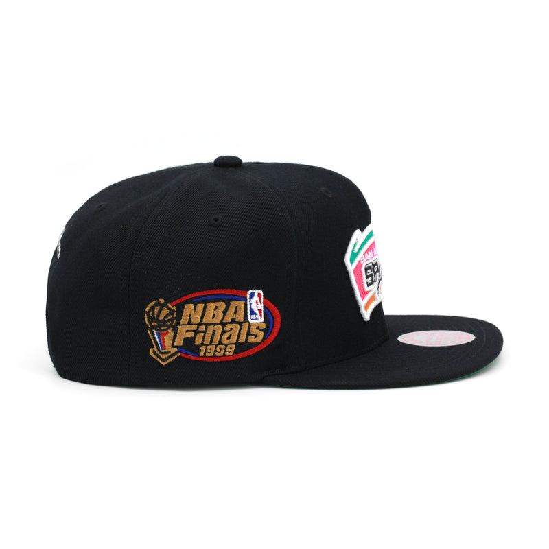 San Antonio Spurs 1999 NBA Finals Mitchell & Ness Snapback Hat Black