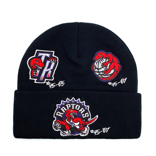 Toronto Raptors Mitchell & Ness Knit Beanie Hat - Black