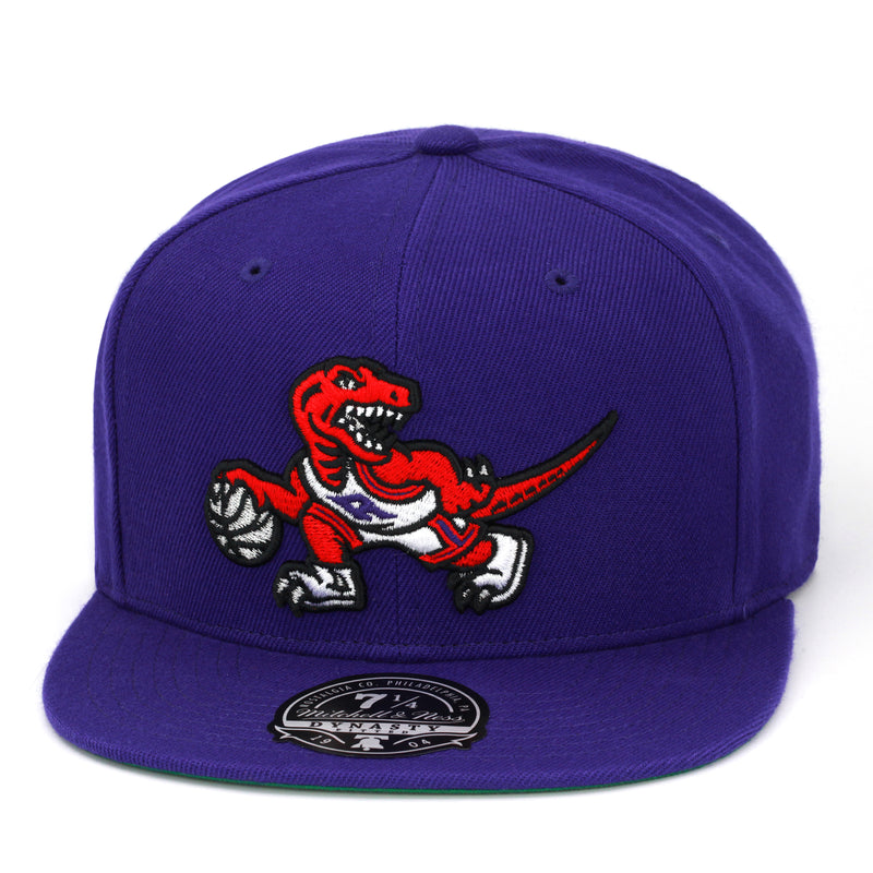 Toronto Raptors Mitchell & Ness Fitted Hat Purple