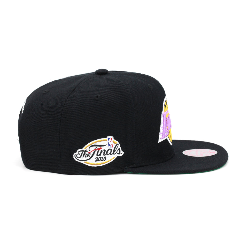 Los Angeles Lakers 2010 NBA Finals Mitchell & Ness Snapback Hat Black