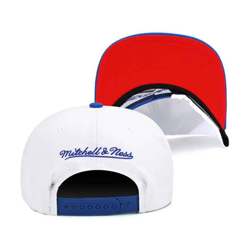 New Jersey Nets NBA 50th Anniversary Mitchell & Ness Snapback Hat White/Royal