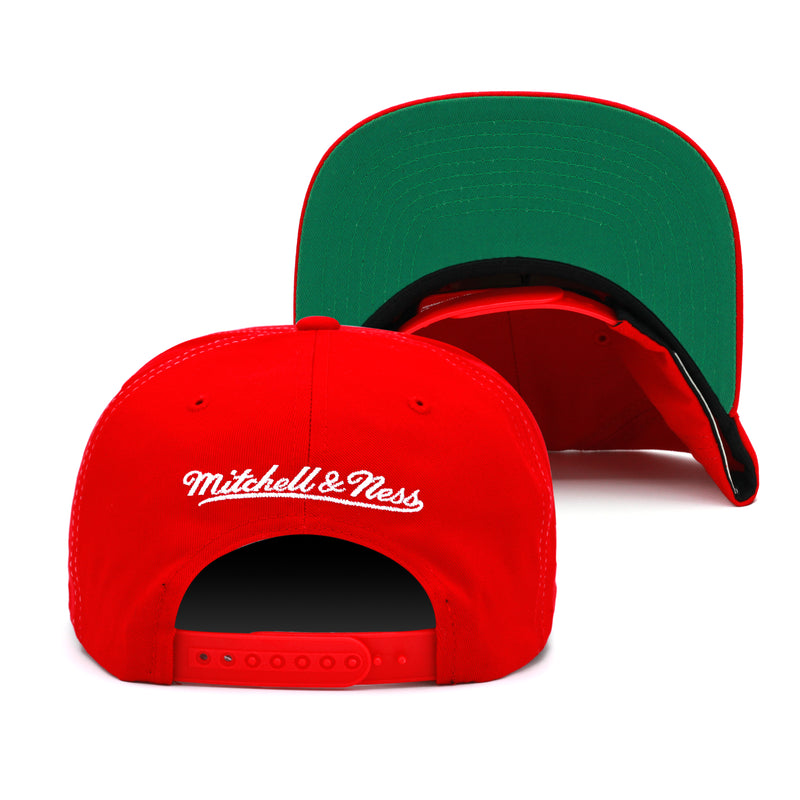 Chicago Bulls Mitchell & Ness Retro Bolt Deadstock Snapback Hat Red