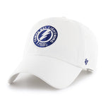 Tampa Bay Lightning 47 Brand Clean Up Dad Hat White