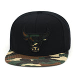Chicago Bulls Mitchell & Ness Snapback Hat Black/Camo