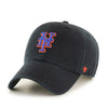 New York Mets 47 Brand Clean Up Dad Hat Black