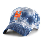 New York Mets 47 Brand Clean Up Dad Hat Galaxy Blue Tie-Dye