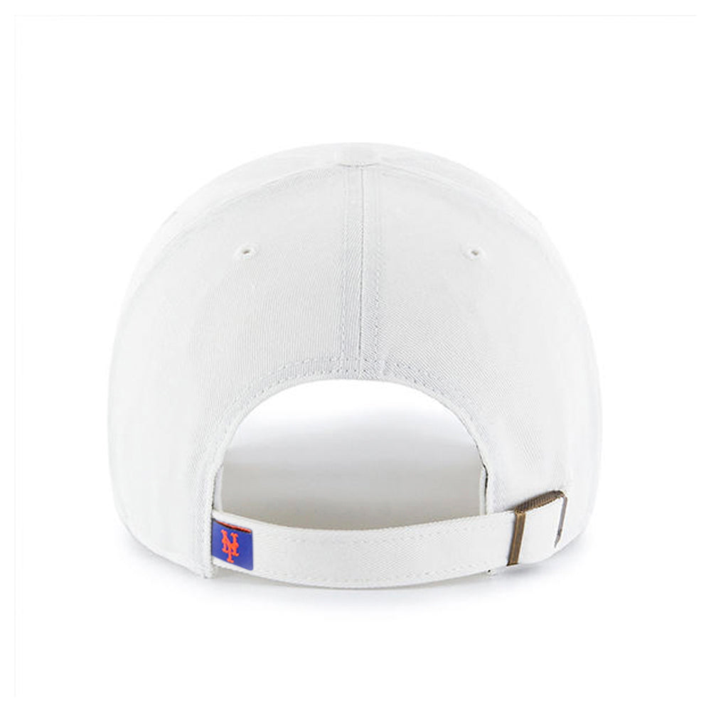 New York Mets White 47 Brand Clean Up Dad Hat