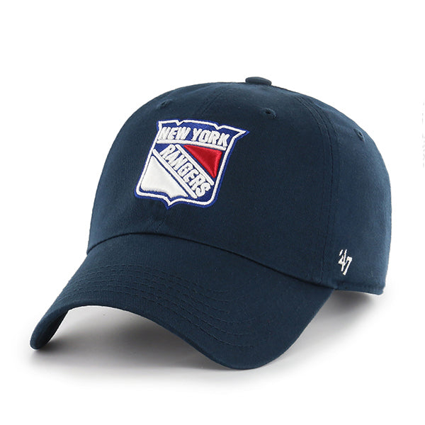 New York Rangers 47 Brand Clean Up Dad Hat Navy
