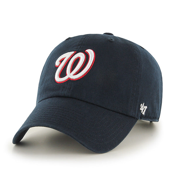 Washington Nationals 47 Brand Clean Up Dad Hat Navy