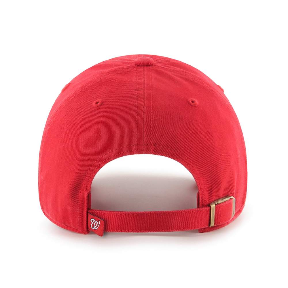 Washington Nationals 47 Brand Clean Up Dad Hat Red