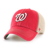 Washington Nationals 47 Brand Trawler Clean Up Trucker Hat Red