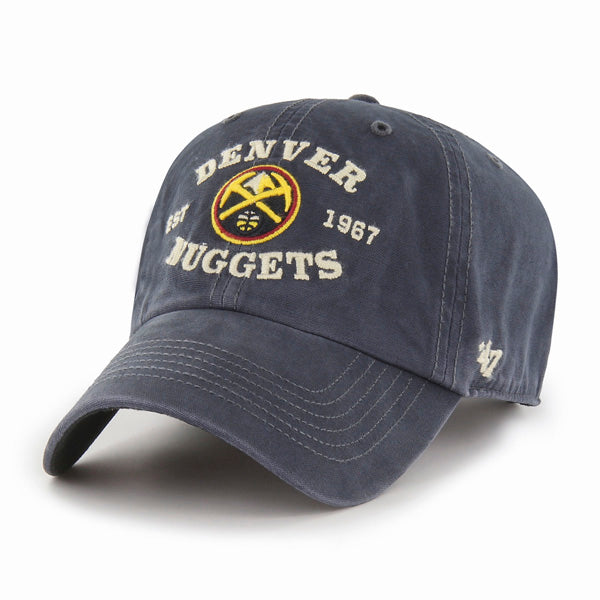 Denver Nuggets 47 Brand Brockman Clean Up Dad Hat Vintage Navy