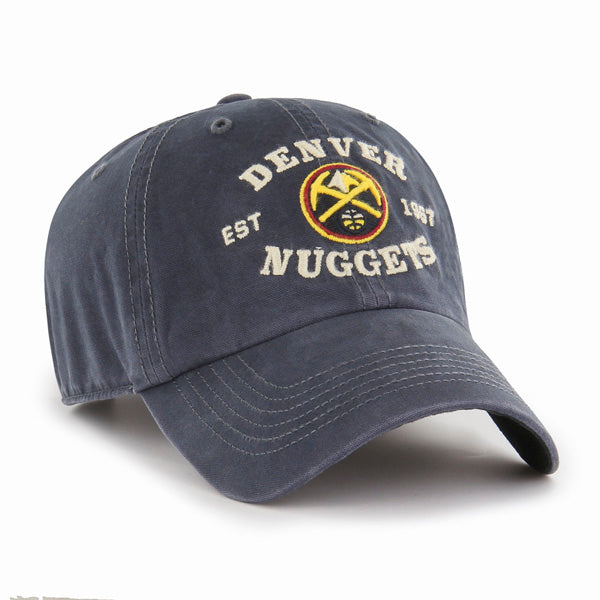 Denver Nuggets 47 Brand Brockman Clean Up Dad Hat Vintage Navy