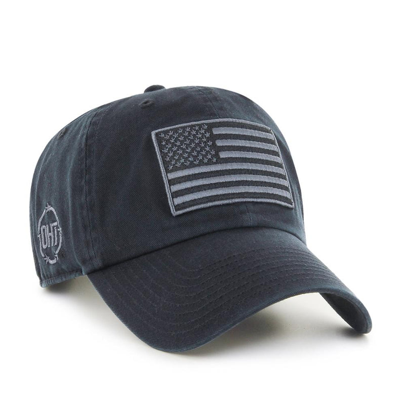 Operation Hat Trick 47 Brand Clean Up Dad Hat Black/American Flag