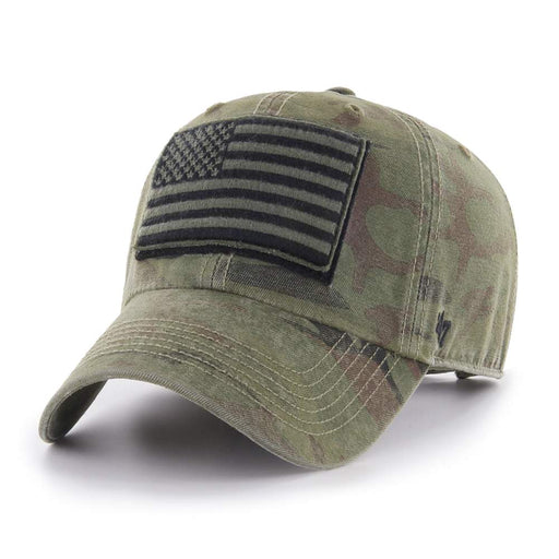 Operation Hat Trick 47 Brand Clean Up Dad Hat Green Camo
