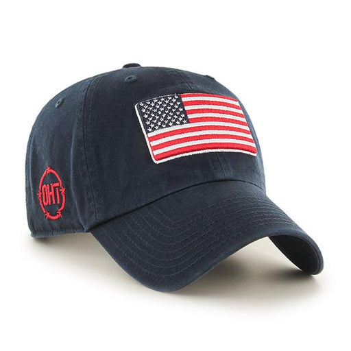 Operation Hat Trick 47 Brand Clean Up Dad Hat Navy/American Flag