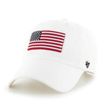 Operation Hat Trick 47 Brand Clean Up Dad Hat White/American Flag