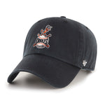 Baltimore Orioles Cooperstown 47 Brand Clean Up Dad Hat Black/Baseball