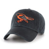 Baltimore Orioles Black Orange Cooperstown 47 Brand Clean Up Dad Hat