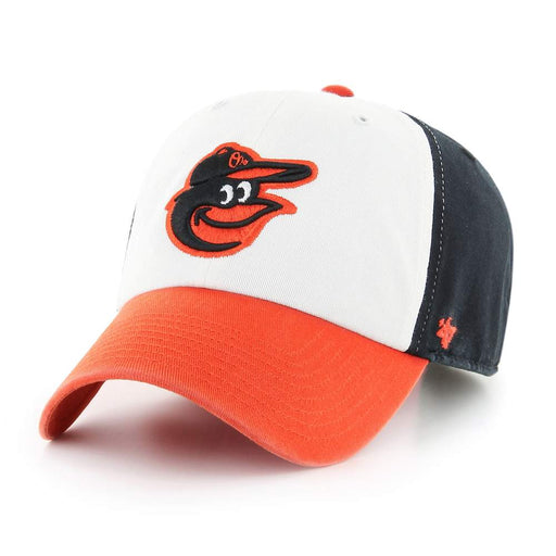 Baltimore Orioles White Orange Black 47 Brand Clean Up Dad Hat