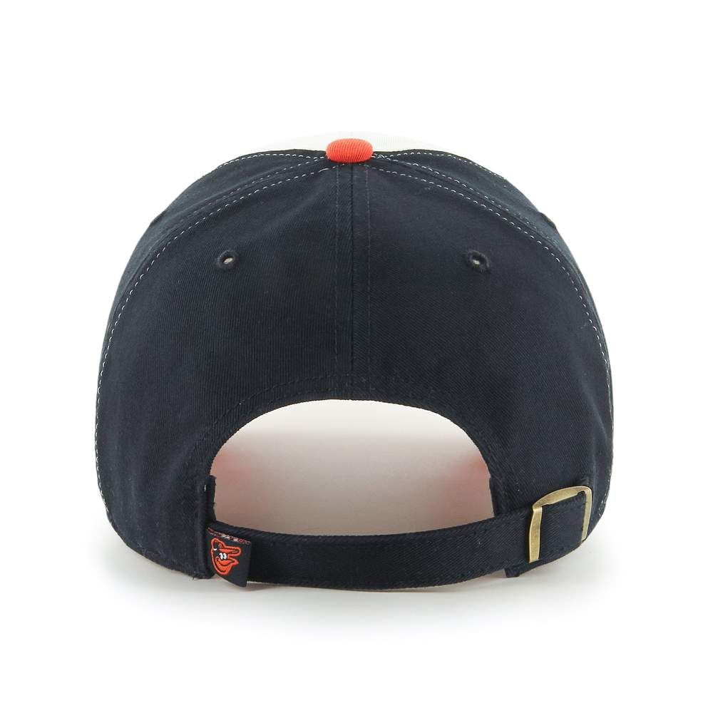 Baltimore Orioles White Orange Black 47 Brand Clean Up Dad Hat