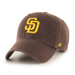 San Diego Padres 47 Brand Clean Up Dad Hat Brown